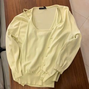 Light sweater and tank top set